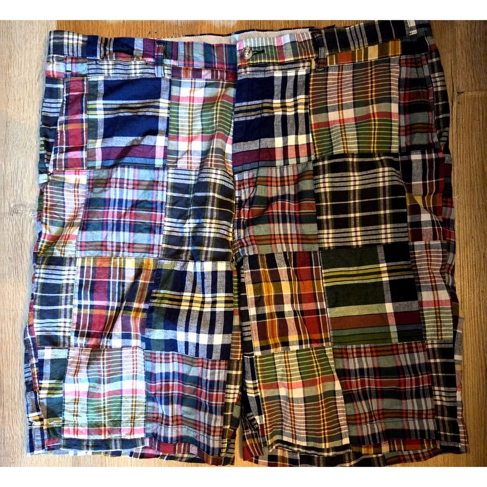 VTG POLO Ralph Lauren Madras Patchwork Classic Fit 9